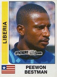 Cromo Peewon Bestman - African Cup of Nations 1996 - Panini