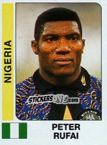 Cromo Peter Rufai - African Cup of Nations 1996 - Panini