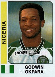 Cromo Godwin Okpara - African Cup of Nations 1996 - Panini