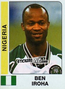 Cromo Ben Iroma - African Cup of Nations 1996 - Panini