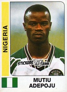 Cromo Mutiu Adepoju - African Cup of Nations 1996 - Panini