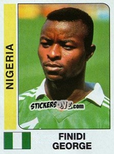 Cromo Finidi George - African Cup of Nations 1996 - Panini