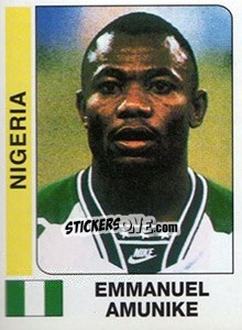 Cromo Emmanuel Amunike - African Cup of Nations 1996 - Panini