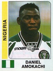 Cromo Daniel Amokachi - African Cup of Nations 1996 - Panini