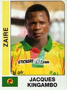 Cromo Jacques Kingambo - African Cup of Nations 1996 - Panini
