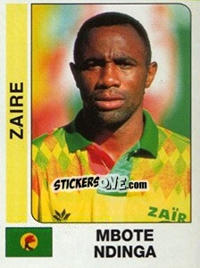 Cromo Mboye Ndinga - African Cup of Nations 1996 - Panini