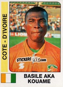 Sticker Basile Aka Kouame - African Cup of Nations 1996 - Panini