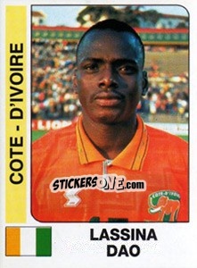 Figurina Lassina Dao - African Cup of Nations 1996 - Panini