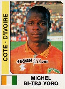 Figurina Michel Bi - Tra Yord - African Cup of Nations 1996 - Panini