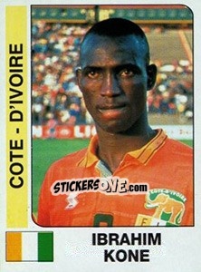 Cromo Ibrahim Kone - African Cup of Nations 1996 - Panini