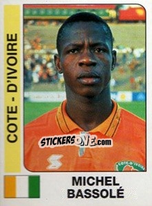 Cromo Michel Bassole - African Cup of Nations 1996 - Panini