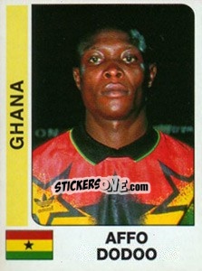 Figurina Affo Dodoo - African Cup of Nations 1996 - Panini