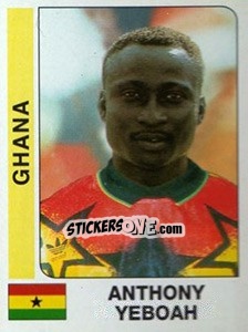 Cromo Antonhy Yeboah - African Cup of Nations 1996 - Panini