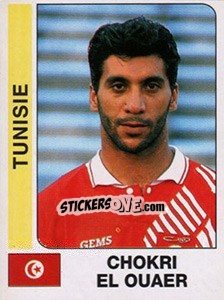 Figurina Chokri El Ouaber - African Cup of Nations 1996 - Panini