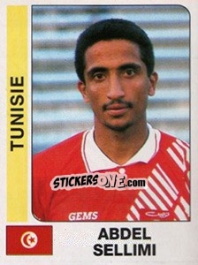 Cromo Abdel Sellimi - African Cup of Nations 1996 - Panini