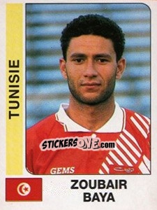 Sticker Zoubair Baya - African Cup of Nations 1996 - Panini