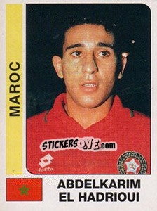 Cromo Abdelkarim El Hadrioui - African Cup of Nations 1996 - Panini