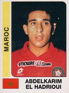 Figurina Abdelkarim El Hadrioui - African Cup of Nations 1996 - Panini