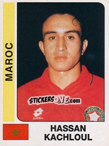 Cromo Hassan Kachloul - African Cup of Nations 1996 - Panini