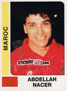 Sticker Abdellah Nacer - African Cup of Nations 1996 n. 293 - Panini