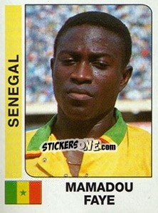 Cromo Mamadou Faye - African Cup of Nations 1996 - Panini