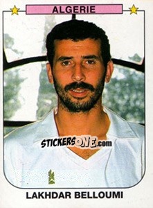 Cromo Lakhdar Belloumi - African Cup of Nations 1996 - Panini