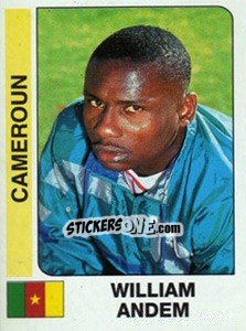 Cromo William Andem - African Cup of Nations 1996 - Panini