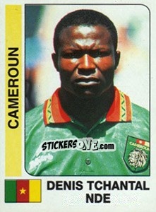 Cromo Denis Tchantal Nde - African Cup of Nations 1996 - Panini