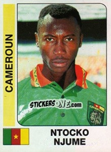 Sticker Ntocko Njume - African Cup of Nations 1996 - Panini