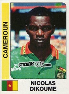Cromo Nicolas Dikoume - African Cup of Nations 1996 - Panini