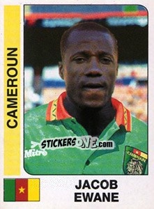 Cromo Jacob Ewane - African Cup of Nations 1996 - Panini