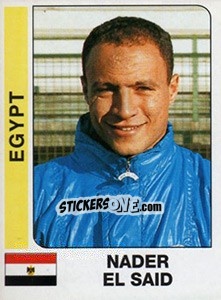 Cromo Nader El Said - African Cup of Nations 1996 - Panini