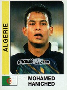 Cromo Mohamed Haniched - African Cup of Nations 1996 - Panini