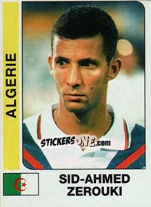 Cromo Sid-Ahmed Zerouki - African Cup of Nations 1996 - Panini