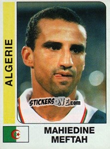 Cromo Mahieddine Meftah - African Cup of Nations 1996 - Panini
