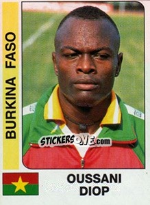 Cromo Oussani Diop - African Cup of Nations 1996 - Panini
