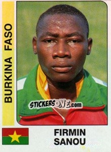 Sticker Firmin Sanou - African Cup of Nations 1996 - Panini