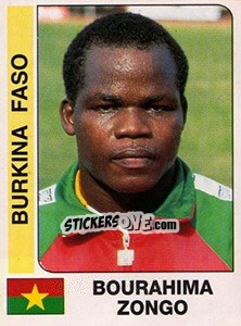 Sticker Bourahima Zongo - African Cup of Nations 1996 - Panini