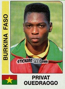 Figurina Privat Ouedraogo - African Cup of Nations 1996 - Panini
