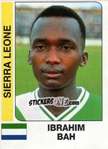 Cromo Ibrahim Bah - African Cup of Nations 1996 - Panini
