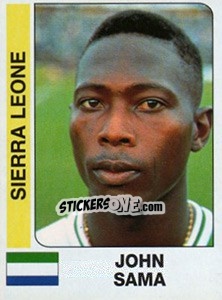 Cromo John Sama - African Cup of Nations 1996 - Panini