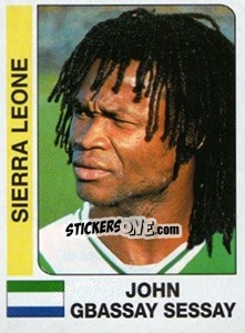 Figurina John Gbassay Sessay - African Cup of Nations 1996 n. 135 - Panini
