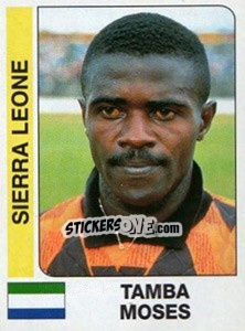 Cromo Tamba Moses - African Cup of Nations 1996 - Panini
