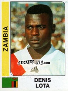 Cromo Denis Lota - African Cup of Nations 1996 - Panini