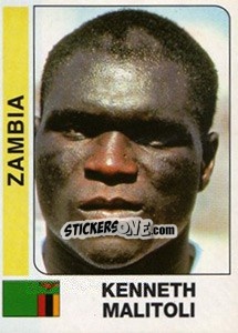 Sticker Kenneth Malitoli - African Cup of Nations 1996 - Panini
