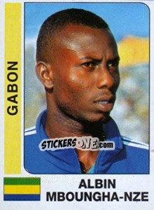 Figurina Albin Mboungha - Nze - African Cup of Nations 1996 - Panini