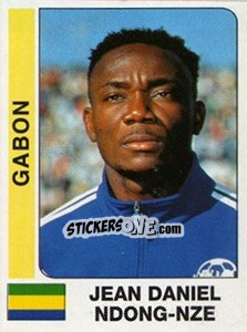 Figurina Jean Daniel Ndong - Nze - African Cup of Nations 1996 n. 166 - Panini