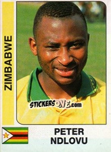 Cromo Peter Ndlovu - African Cup of Nations 1996 - Panini