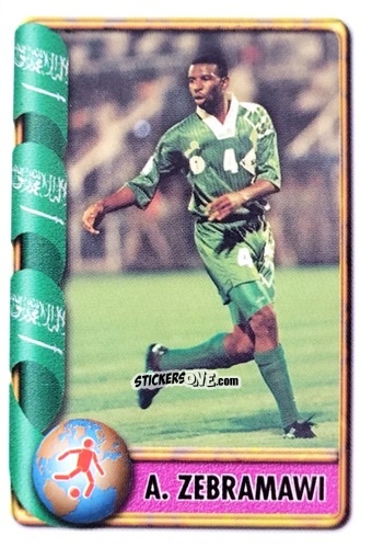 Sticker Abdullah Sulaiman Zubromawi - Mundial Francia 1998 n. 42 - Navarrete