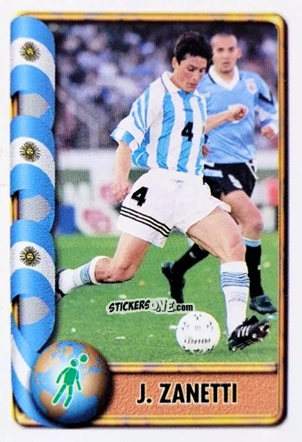 Sticker J. Zanetti - Mundial Francia 1998 n. 49 - Navarrete